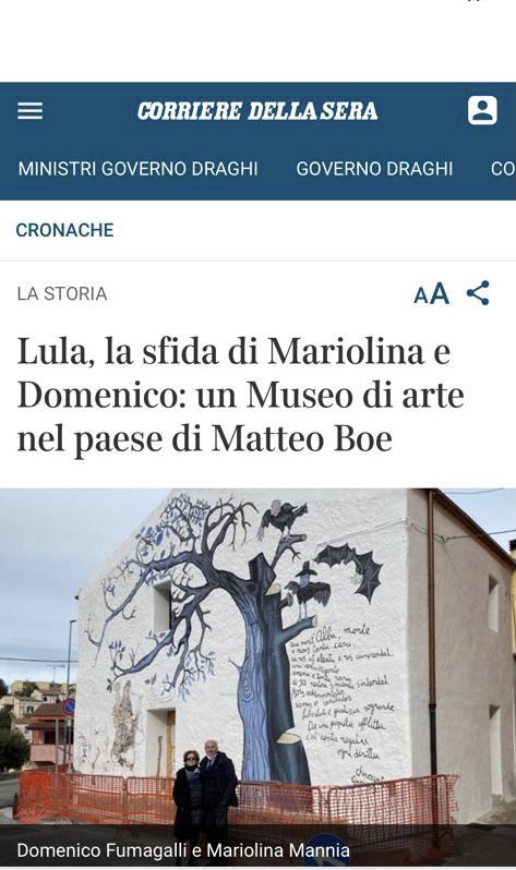 Corriere della Sera 15/02/2021 Lula, la sfida di Mariolina e Domenico di Elvira Serra